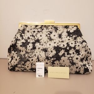 STELLA MCCARTNEY FLORAL SATIN OVERSIZED CLUTCH  125.00 OR OFFER